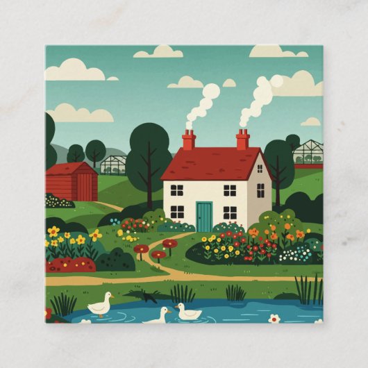 Rural town スクエア名刺 (正面)