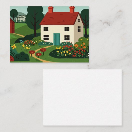 Rural town ノートカード (正面/裏面)