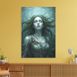 Rusalka Floating in Stagnant Pond キャンバスプリント