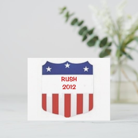 Rush 2012 ポストカード (スタンド正面)