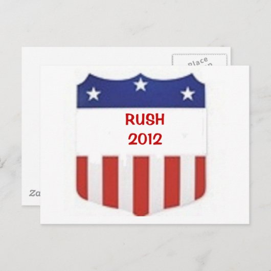 Rush 2012 ポストカード (正面/裏面)