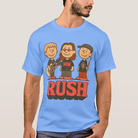 Rush Band Charlie Brown Mashup FADED friend Tシャツ (正面)
