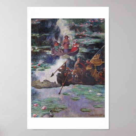 Rush Hour Traffic - collage art ポスター (正面)