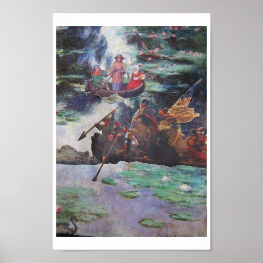 Rush Hour Traffic - collage art ポスター (正面)