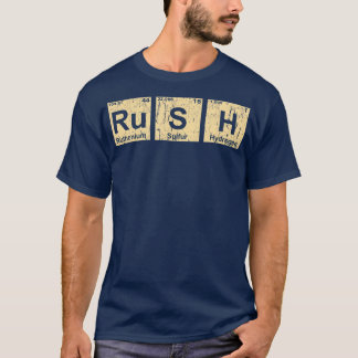 Rush (RuSH)周期表要素シャツ Tシャツ