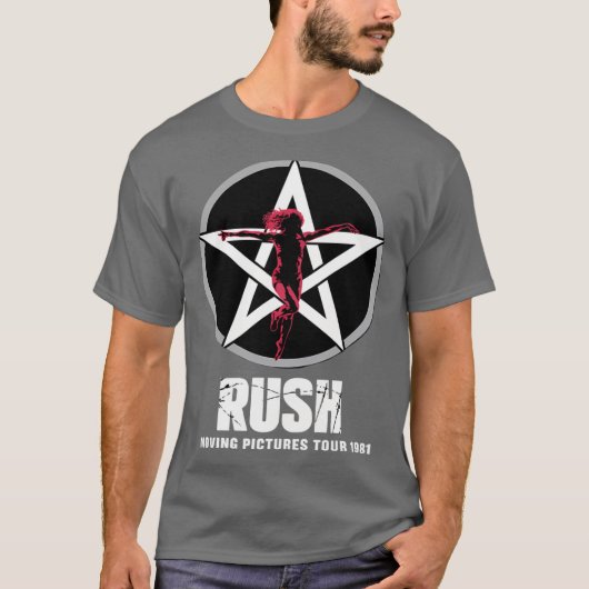 Rushs Rock 1981 Tour Tシャツ (正面)