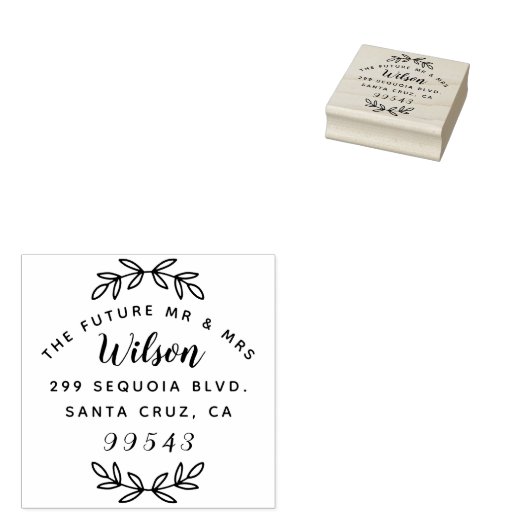 Rusic Script The Futureミセス・差出人住所 ラバースタンプ (押印)