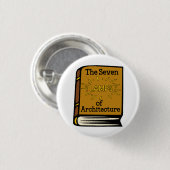Ruskin建築の本Pinの7つのランプ 缶バッジ (正面&裏面)