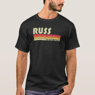 RUSSギフト名パーソナライズされたおもしろいレトロヴィンテージBi Tシャツ