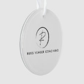 Russ Yeager Coaching サインロゴ オーナメント (正面)