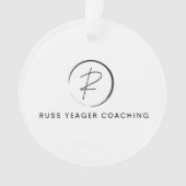 Russ Yeager Coaching サインロゴ オーナメント (正面)
