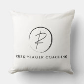Russ Yeager Coaching シグネチャーロゴ クッション (正面)