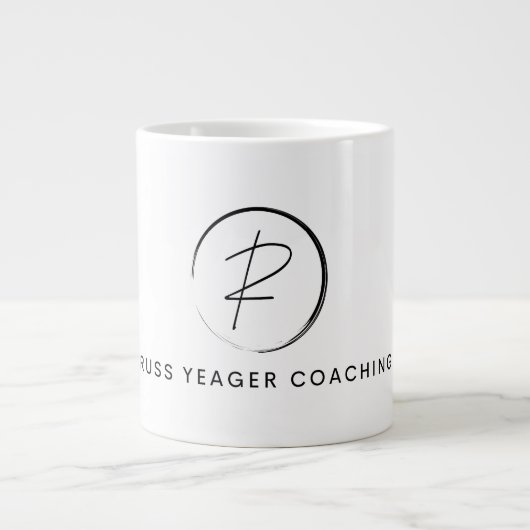Russ Yeager Coaching シグネチャーロゴ ジャンボコーヒーマグカップ (正面)