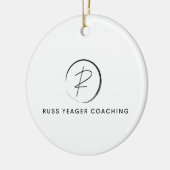 Russ Yeager Coaching シグネチャーロゴ セラミックオーナメント (左)