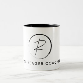Russ Yeager Coaching シグネチャーロゴ ツートーンマグカップ