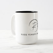 Russ Yeager Coaching シグネチャーロゴ ツートーンマグカップ (正面左)