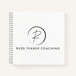 Russ Yeager Coaching シグネチャーロゴ ノートブック