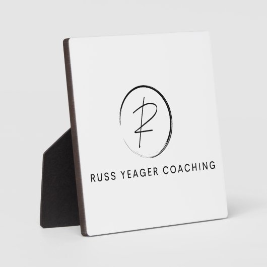 Russ Yeager Coaching シグネチャーロゴ フォトプラーク (正面)