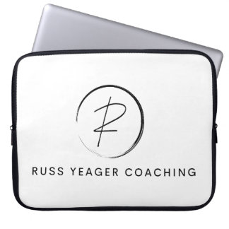 Russ Yeager Coaching シグネチャーロゴ ラップトップスリーブ
