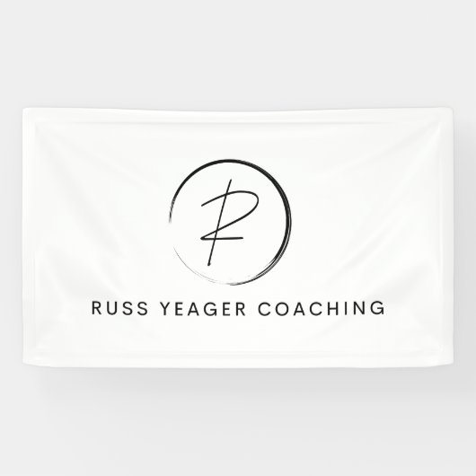 Russ Yeager Coaching シグネチャーロゴ 横断幕 (横)