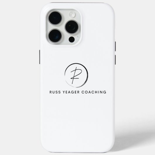 Russ Yeager Coaching シグネチャーロゴ Case-Mate iPhoneケース (裏面)