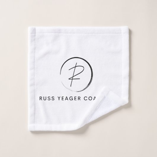 Russ Yeager Coaching Signature Logo ウォッシュタオル (ウォッシュタオル)