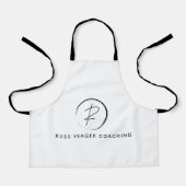Russ Yeager Coaching Signature Logo エプロン (正面)