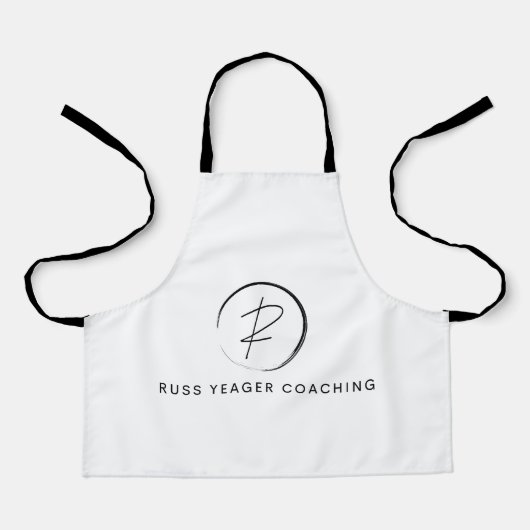 Russ Yeager Coaching Signature Logo エプロン (正面)
