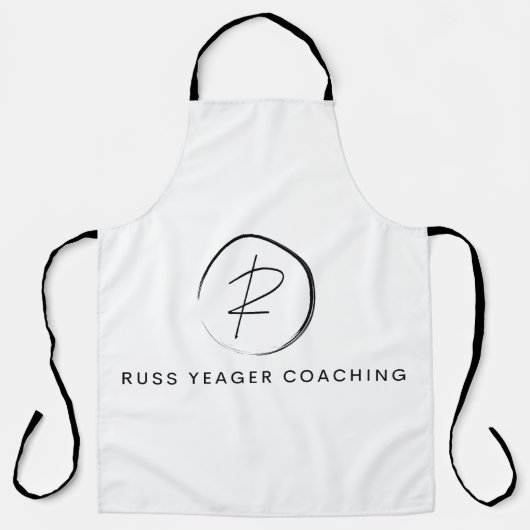 Russ Yeager Coaching Signature Logo エプロン (正面)