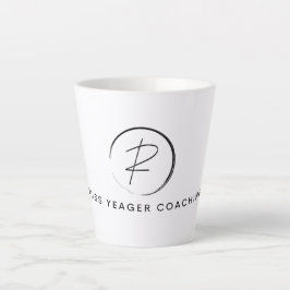 Russ Yeager Coaching Signature Logo カフェラテマグ