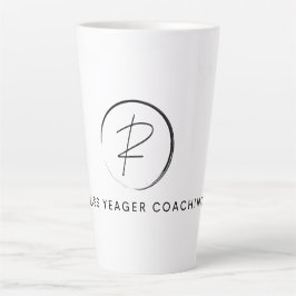 Russ Yeager Coaching Signature Logo カフェラテマグ
