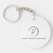 Russ Yeager Coaching Signature Logo キーホルダー (正面)