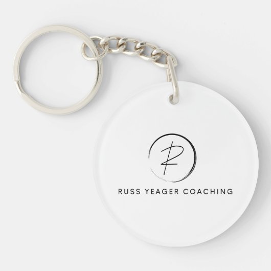 Russ Yeager Coaching Signature Logo キーホルダー (正面)