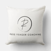 Russ Yeager Coaching Signature Logo クッション (正面)