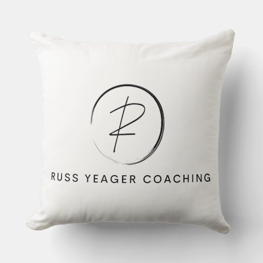 Russ Yeager Coaching Signature Logo クッション (正面)