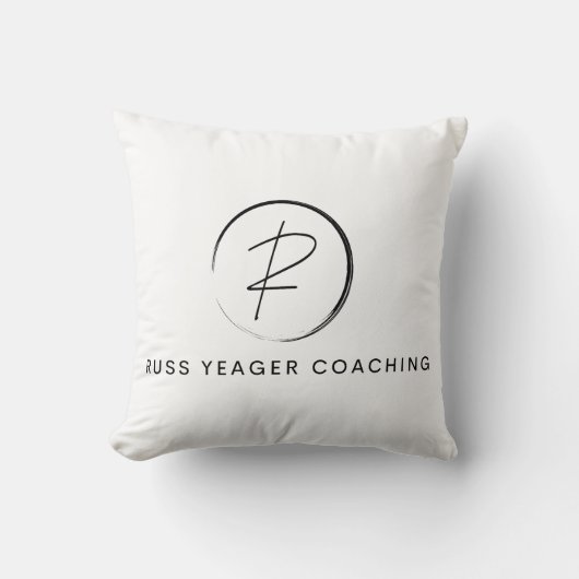 Russ Yeager Coaching Signature Logo クッション (正面)