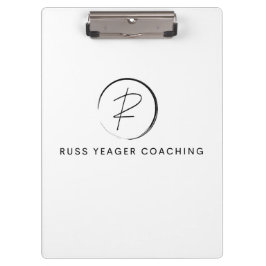 Russ Yeager Coaching Signature Logo クリップボード