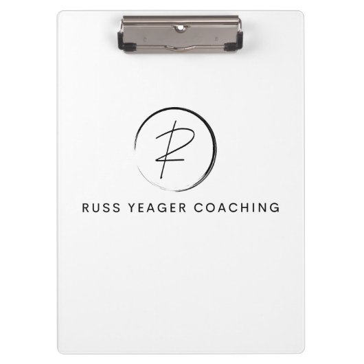 Russ Yeager Coaching Signature Logo クリップボード (正面)