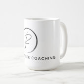 Russ Yeager Coaching Signature Logo コーヒーマグカップ (正面右)