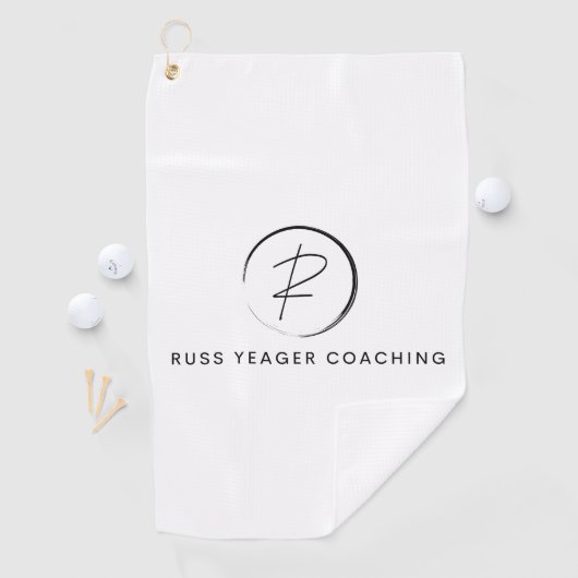Russ Yeager Coaching Signature Logo ゴルフタオル (インサイチュ)