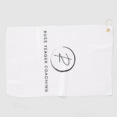 Russ Yeager Coaching Signature Logo ゴルフタオル (横)