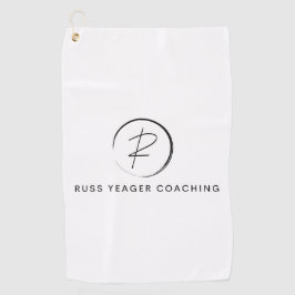 Russ Yeager Coaching Signature Logo ゴルフタオル