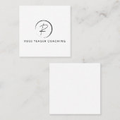 Russ Yeager Coaching Signature Logo スクエア名刺 (正面/裏面)