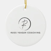 Russ Yeager Coaching Signature Logo セラミックオーナメント (正面)