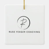 Russ Yeager Coaching Signature Logo セラミックオーナメント (裏面)