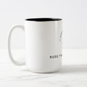 Russ Yeager Coaching Signature Logo ツートーンマグカップ (左)