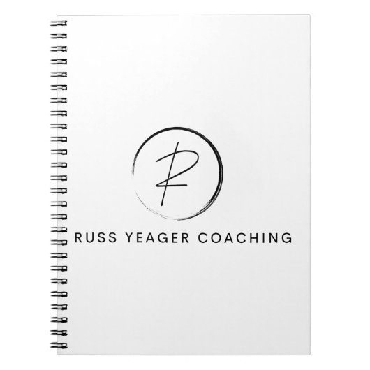 Russ Yeager Coaching Signature Logo ノートブック (正面)