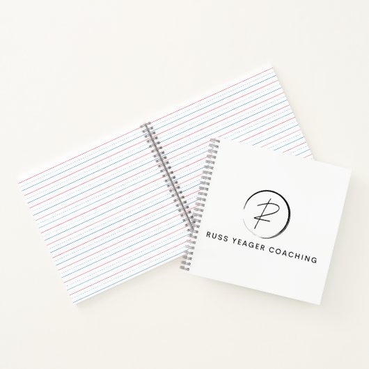Russ Yeager Coaching Signature Logo ノートブック (内部)