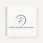 Russ Yeager Coaching Signature Logo ノートブック (正面)
