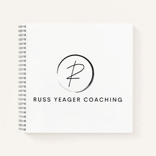 Russ Yeager Coaching Signature Logo ノートブック (正面)